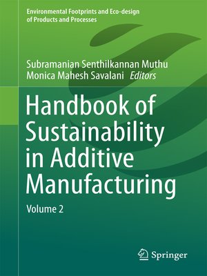 cover image of Handbook of Sustainability in Additive Manufacturing